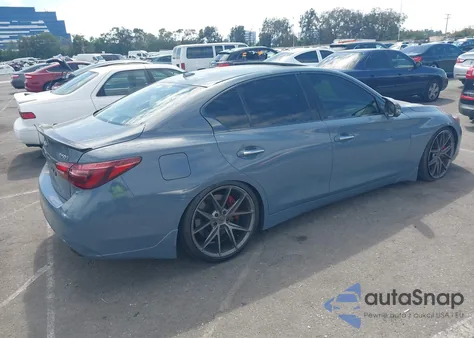 2021 Infiniti Q50 Red Sport 400 из США, поврежденный, VIN JN1FV7DP4MM850047